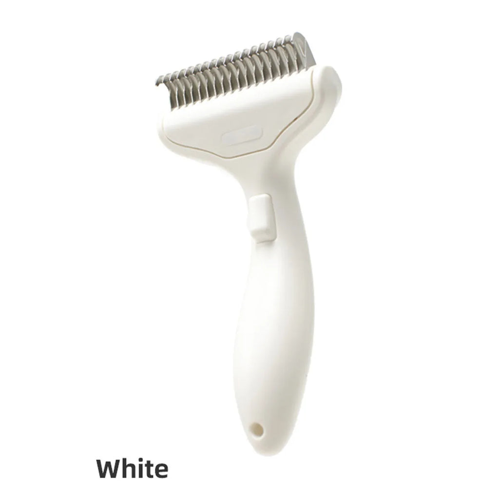 Pet Hair Removal Comb Grooming Brush for Dogs Cats Detangling Brush for Long Thick Hair Professional Grooming Tool