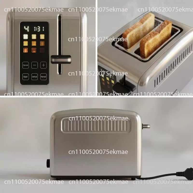 Toaster, Household Toaster, Stainless Steel Toaster, Multi-setting Breakfast Toaster