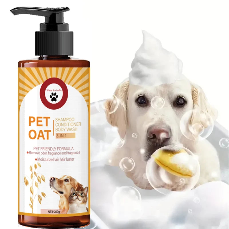 Pet Shampoo; Cleans Hair, Removes Odors, Makes Hair Soft and Not Dull, Has a Long-Lasting Fragrance, Is Specifically Designed for Pets, Suitable for Bathing Dogs and Cats