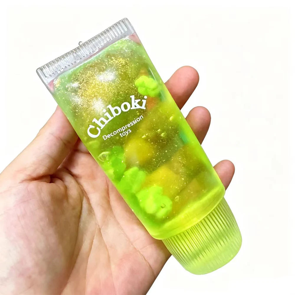 Toothpaste Tube Squishy Toy Non-Bounce Jam Filled Vaseline Feel ASMR Fidget Stress Ball Anti Anxiety Sensory Toy for Kids Adults