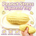 Squishy Peanut Stress Ball Squeeze Toy Rebound Buttery-Soft Feel Fidget Toy ASMR Sensory Anti Stress Toys for Adults Gift Toys
