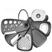 6 Pieces Kitchen Gadgets Set Space Saving Cooking Tools Cheese Grater Bottle Opener Vegetable Peeler Pizza Cutter Garlic Grinder