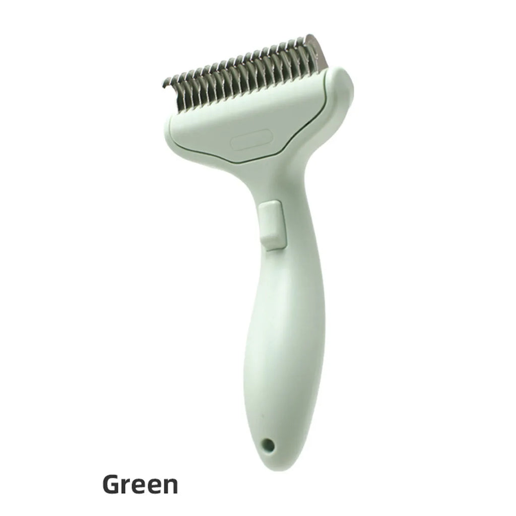 Pet Hair Removal Comb Grooming Brush for Dogs Cats Detangling Brush for Long Thick Hair Professional Grooming Tool