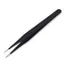 Tweezers, Precision Black DIY Tweezers for Nail Art and Eyelash Extensions Beauty Tools