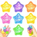 5/10Pcs Glitter Transparent Slow Rising Star Fidget Ball Multi-shape Portable Sensory Toy for Stress Relief Calming Party Favors