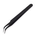 Tweezers, Precision Black DIY Tweezers for Nail Art and Eyelash Extensions Beauty Tools